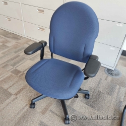 Blue Fabric Steelcase Turnstone Ergonomic Office Task Chair